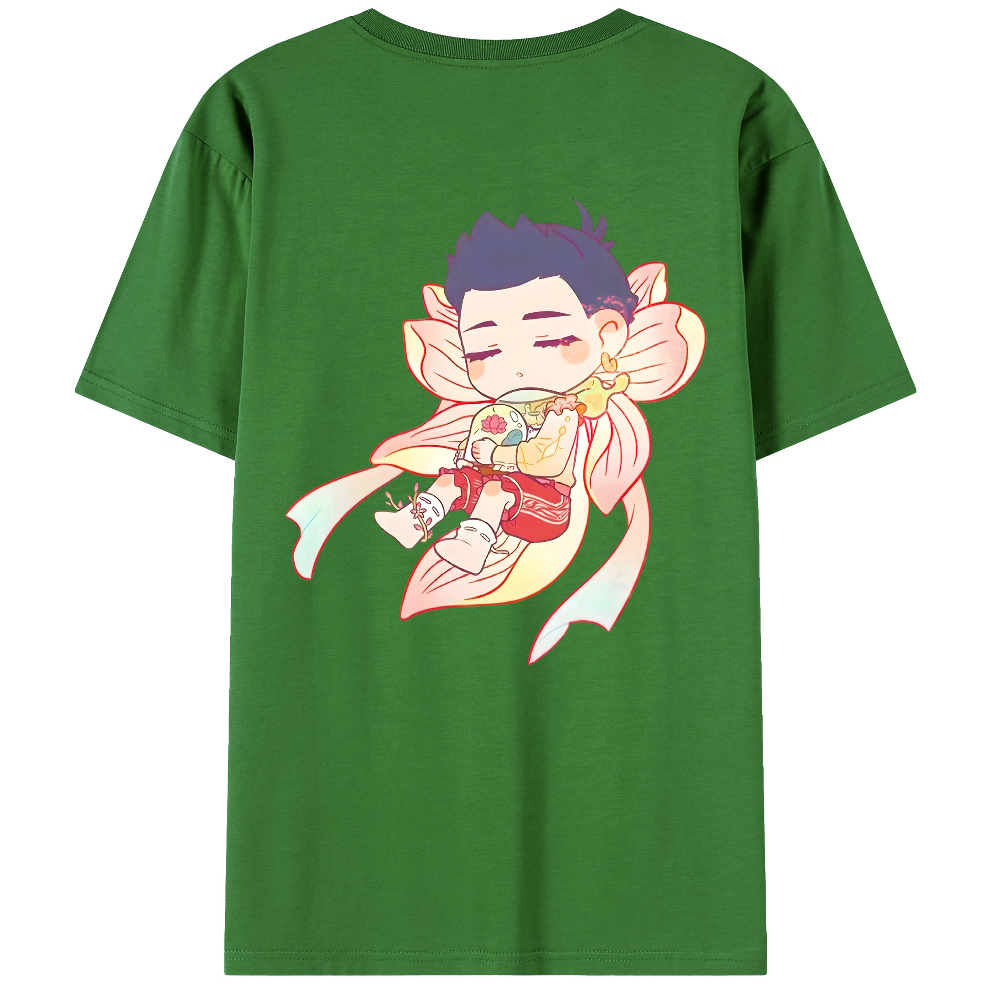 （画像用） Ne Zha 2 ナタ 魔童の大暴れ レディース半袖Tシャツ(バックプリント)